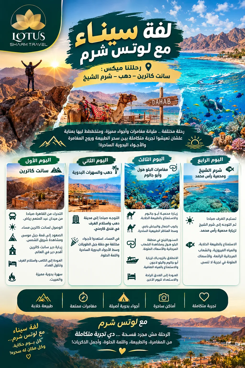 لفة سينا مع لوتس شرم